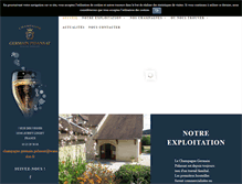 Tablet Screenshot of champagne-germain-pidansat.com